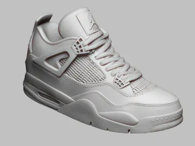 Air Jordan 4 shoe 3D print model