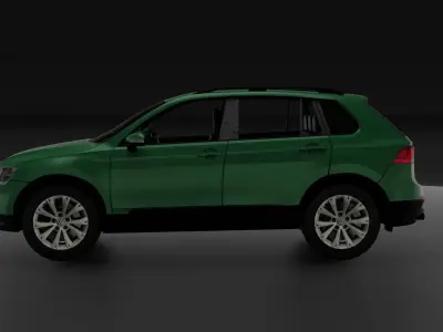 Volkswagen Tiguan Low Poly 3D Model Low-poly 3D model