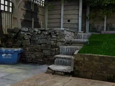 Horrible Garden Scene Free 3D model