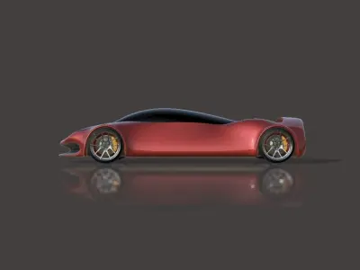 Future Sports Car 3D model