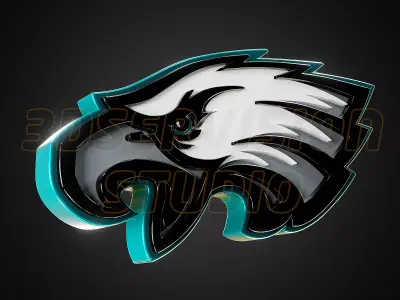 Philadelphia Eagles logo - Cinematic - 3D print 3D model
