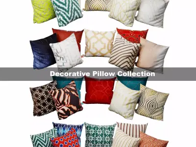 pillow collection 3D model