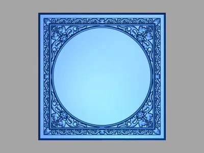 Round Frame 3D print model