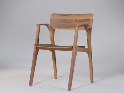 Maui Chair Integral 55x56x77 Low-poly 3D model