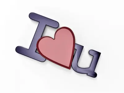 I Love You 3D print  Free 3D print model