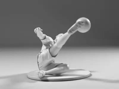 Footballer 05 FootStrike 09 Stl 3D print model