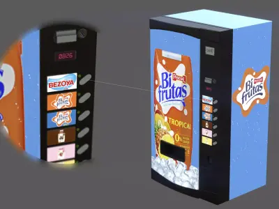 Vending Machine Low-poly 3D model