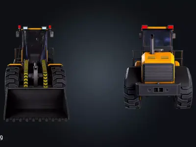 Vehicle Loader V1 Industrial Construction Low-poly 3D model