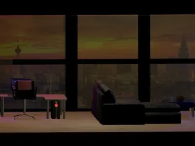 Room interior Free 3D model