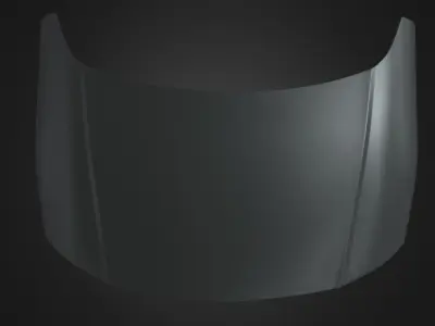 Car Bonnet 01 Low-poly 3D model