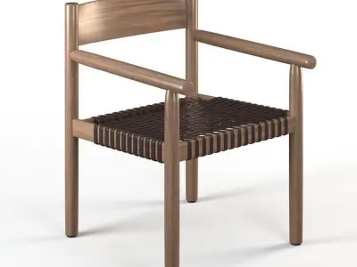 Tibbo Chair Armchair 3D model