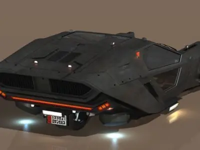 Blade-Runner 2049 Peugeot Police Spinner update 3D model