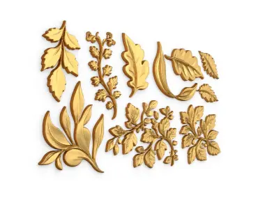 Acanthus Leaves Collection-02 3D model