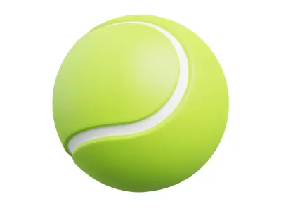 Tennis Ball 3D model 10