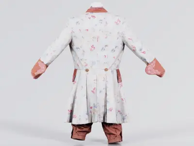 Heaven Decorated Historic Costume Low-poly 3D model