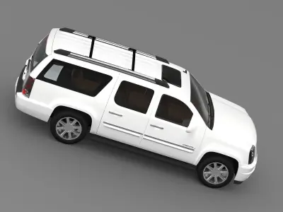 GMC Yukon XL Denali flex fuel 2014 3D model