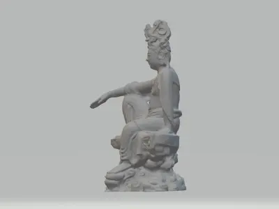 Guanyin Bodhisattva Buddha Statue 3D print model