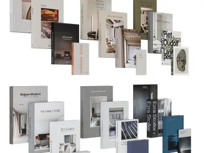 Set of Books 01 3D model