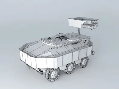 ARGO DEFENCE INDUSTRIES ADI  JLTV Scorpion MK 1 w wire cage a... 3D model