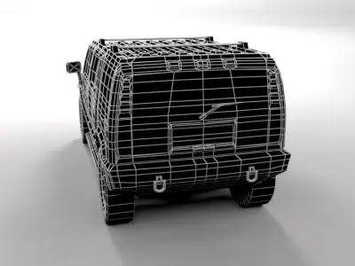 HUMMER H2 LOWPOLY Low-poly 3D model