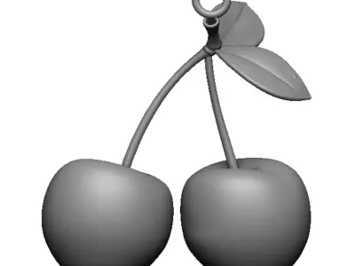 cherry pendant 3D print model
