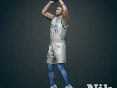 Luka Doncic 3D Printable 2  3D print model