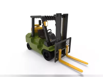 Forklift 3d printed 3D print model