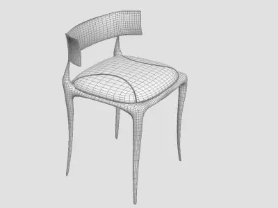 Aria Chair in Bronze by Paul Mathieu 3D model