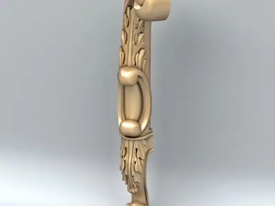 Furniture leg 009 3D model