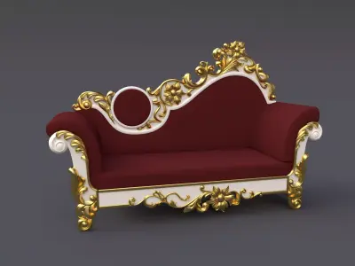 sofa High quality 3d models for processing on a cnc machine  3D model