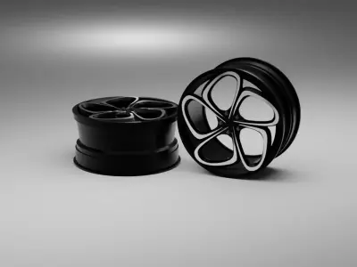 High Poly Car Rims Concept  3D model