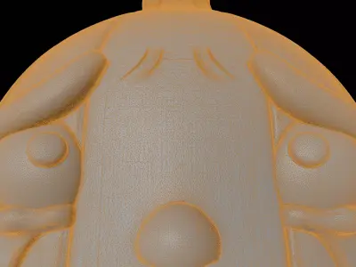 Crying Onion Cartoon Food 3D Model 3D print model