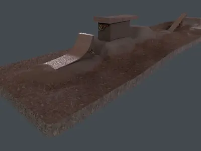 THE BOX JUMP Low-poly 3D model