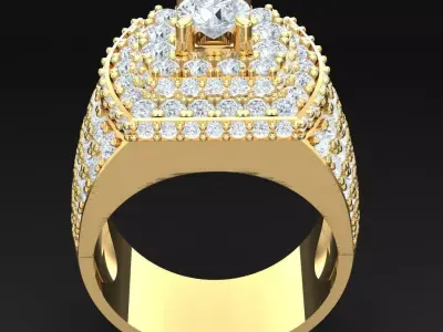Luxury Men Rings Designs 5MR081 3D print model
