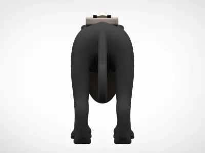 TF2 Demoman Panther Low-poly 3D model