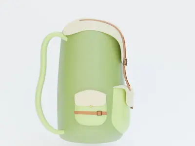 Backpack Low-poly 3D model