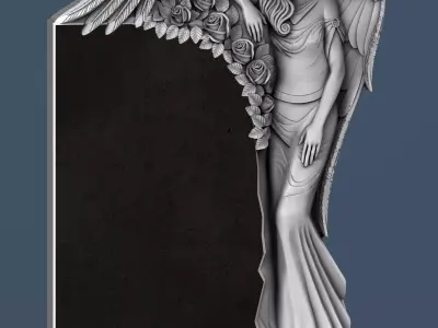 Angel Tombstone 3D model 3D model