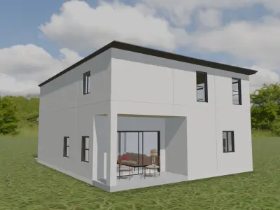 Ocean Creast Villa Low-poly 3D model