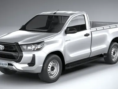 Toyota Hilux Regular Cab 2021 3D model