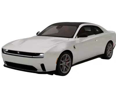 Dodge Charger Daytona Scat Pack 2025 Low-poly 3D model