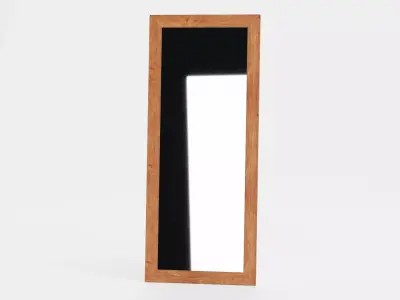 -Wooden Mirror- 3D model