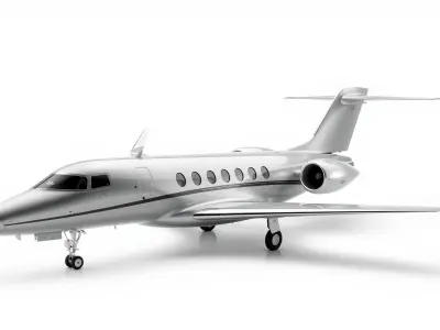 Corporate Jet Sleek Delta-Wing Model Pack Low-poly 3D model