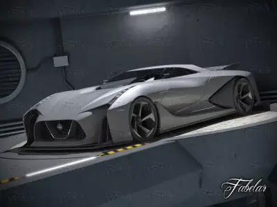 Nissan 2020 garage 3D model