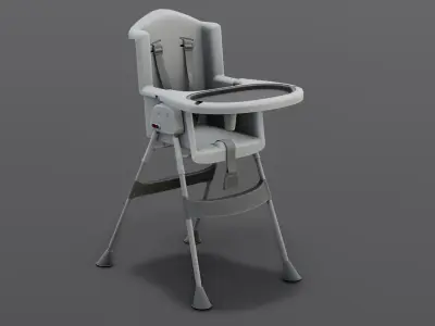 Baby Chair 3D Model Low-poly 3D model