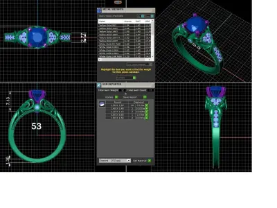 solitaire ring 3D print model