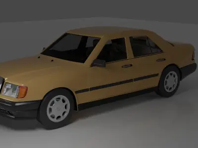 Mercedes car with name mkart 3D model