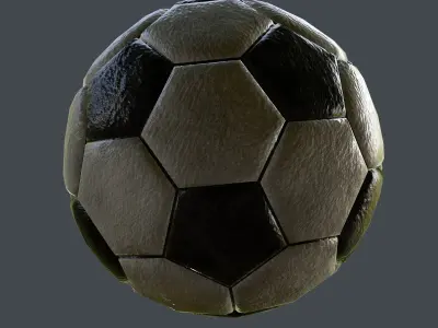 High Poly Soccer Ball 3D model