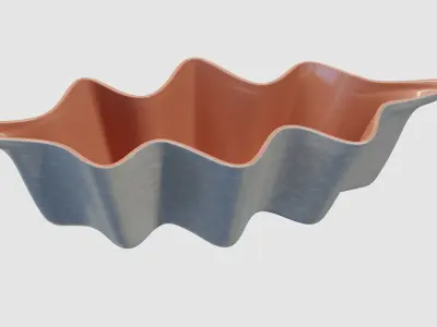 Poole Pottery Vase Ornamental Pot 3D model