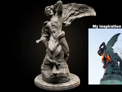 Fallen Angel 3D print model