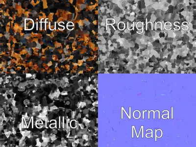 BurnedOut Rusty Car Model Pack Low-poly 3D model